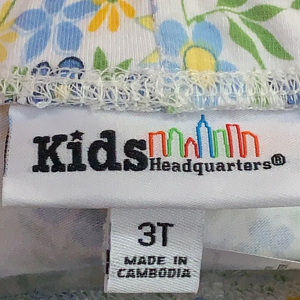 Old Navy Kids Headquarters Toddler 3T Gray Floral Cotton Stretch Legging 2pk New